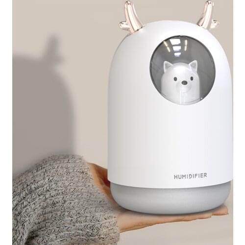 300ML Pet Ultrasonic USB Air Humidifier Timing Aroma Essential Oil Diffuser Cool Mist Maker Fogger With Light For Room Car