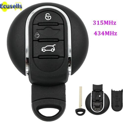 Smart keyless entry Remote Car Key Fob 315MHz 433MHz for BMW MINI cooper 2017 with insert key