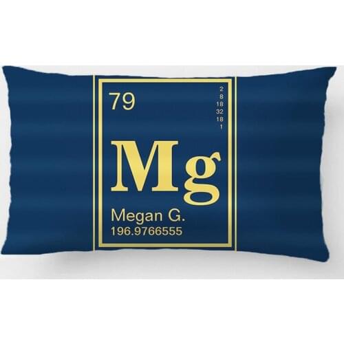 The Element Of You! Custom Name Violet Periodic Wedding Decorative Cushion Cover Pillow Case Customize Gift For Sofa Pillowcase
