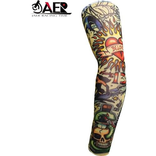 JAER Motorcycle Breathable Women Men Sunscreen Protection Anti UV Arm Warmers Fashion Quick-Dry Motorcycle Arm Sleeve Cover