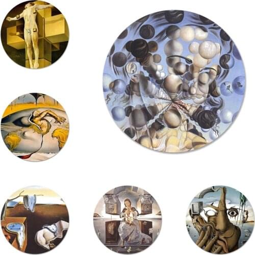 Art Salvador Dali Icons Pins Badge Decoration Brooches Metal Badges For Backpack Decoration
