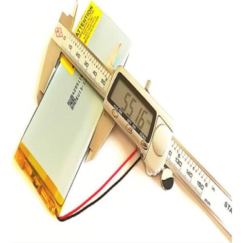 1pcs 3.7V,3000mAH,4255118 PLIB ( polymer lithium ion battery ) Li-ion battery for tablet pc,GPS,mp3,mp4,cell phone,speake