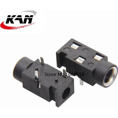 10 pcs PJ-320F Copper Sleeve 3.5mm Headphones Jack 3-Pin Stereo Audio Socket USB