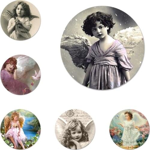 58mm Angel Wings girls Badge Brooch Pin Accessories For Clothes Backpack Decoration gift