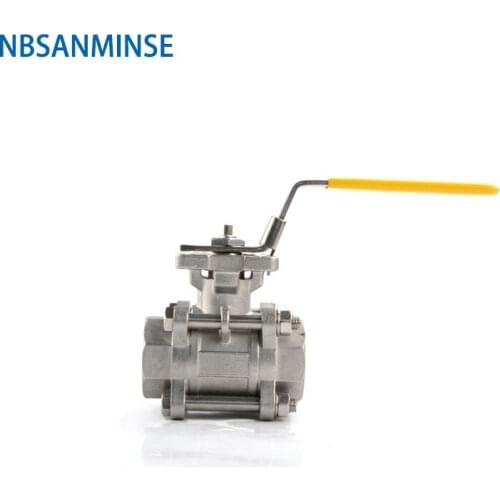 CF8M 1inch Hydraulic High Pressure Ball Valve 1000psi WOG Stainless steel SS316 oil gas water pipe line application NBSANMINSE