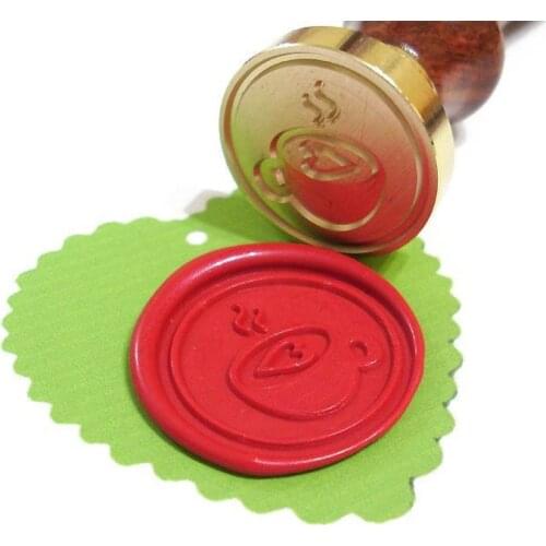 A CUP OF JOE Coffee Wax Seal Stamp Wedding Invitation Alice in the Wonderland Tea Party Starter Kit