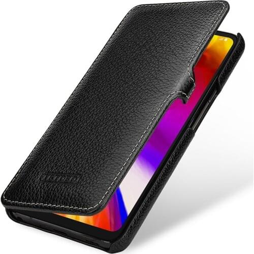 Business Flip Case for LG G7ThinQ Luxury Genuine Leather Phone Cover Bag for Fundas LG G7 Fashion Stand Shell for LG G7 ThinQ