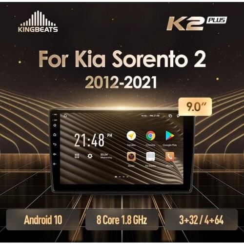 KingBeats Android Octa-Core head unit HU 4G in Dash Car Radio Multimedia Video Player Navigation GPS For Kia Sorento 2 II XM 2012 - 2021 no dvd 2 din Double Din Android Car Stereo 2din