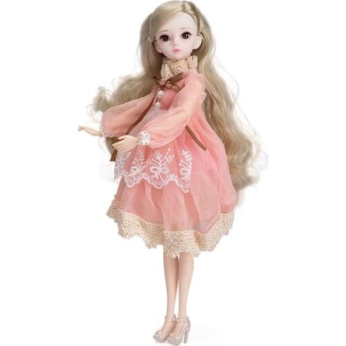 1/6 Ball jointed Dolls CUTE TOY Makeup For Set Hinged Bjd Doll 30 cm Full Set Making Toys For Girls Kids 4 To 6 Years
