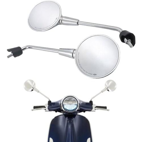 Motorcycle Mirror Rearview Left Right Rear View Side Mirrors For vespa Primavera 4T-3V NOABS E2 E4 50 125 150 2T 4T 2013-2018