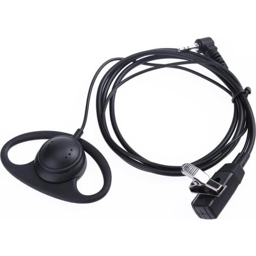 D-Type Earpiece Headset PTT Mic For Motorola Talkabout Walkie Talkie 2.5mm 1-Pin