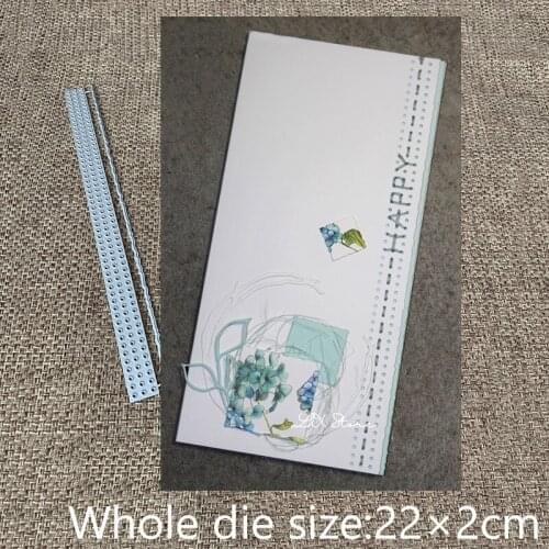 New Design Craft Metal Cutting Die cut dies 2pcs paper edge decoration scrapbook Album Paper Card Craft Embossing die cuts