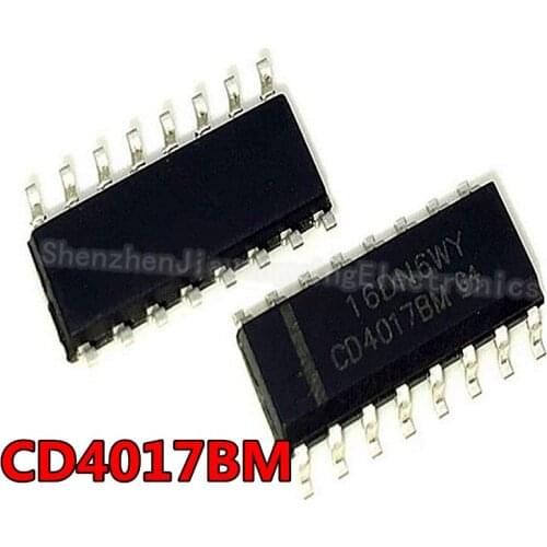 10PCS CD4017BM SOP16 CD4017B CD4017 4017 SOP-16 SMD New and Original IC Chipset