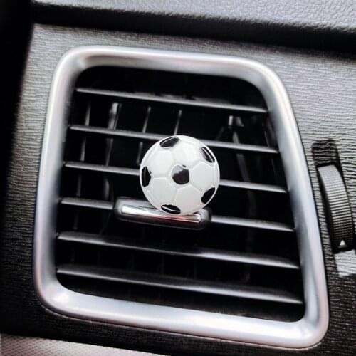 GIASEV Car Air Freshener Perfume Clip Mini Basketball Vent Clip Cartoon Mini Football Cute Ball Auto Accessories Interior Decor