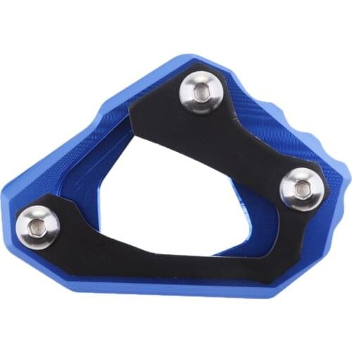 Kickstand Side Stand Extension Plate Pad Fit for Yamaha MT10 FZ10 2016 2017 - Blue