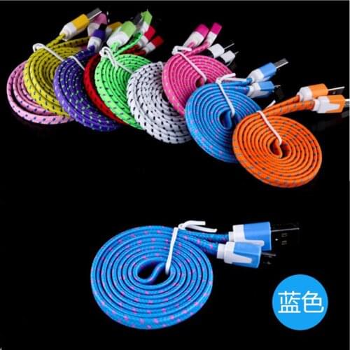 Durable 1M 2M 3M Durable Braided Fabric Micro USB Data Sync Charger Cable Cord For Samsung Huawei Xiaomi android Phone