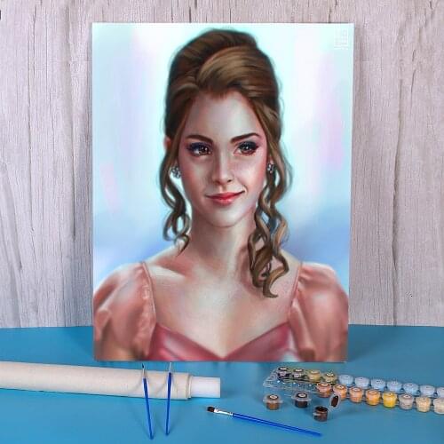 Cartoon Girl Woman Paint By Numbers Package Oil Paints 40*50 Boards By Numbers Home Decoration For Adults For Drawing Art