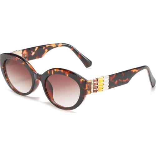 Fashion Vintage Oval Sunglasses Women Men Luxury Brand Designer Travel Small Frame Cat Eye Sun Glasses Female Shades UV400 Gafas