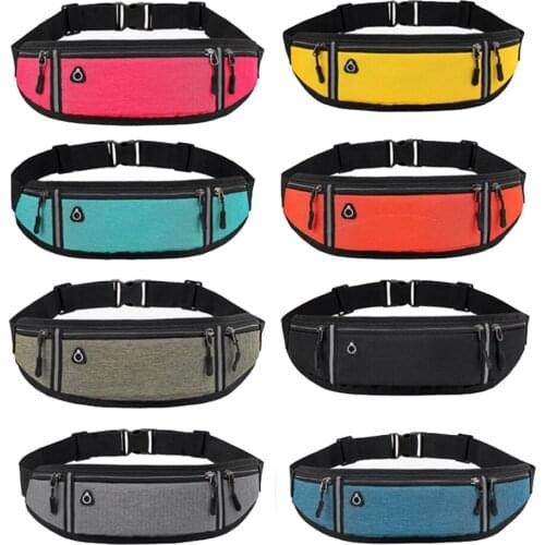 Professional SportsBags Running Waist Bag Headphone Hole Pouch Gym Mobile Phone Case Hip Belt Bags Fashion Money