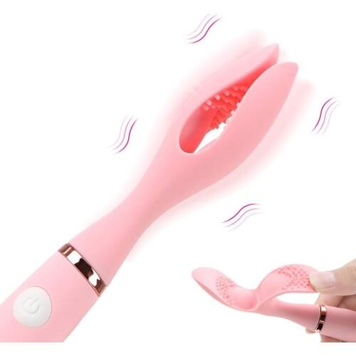 10 Speed Clitoris Clip Vibrator Dildo G spot Stimulator Nipple Massager Intimate Goods Masturbation Sex Toy for Women Couples