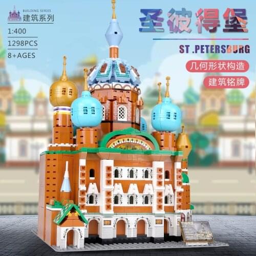 20003 1298Pcs Architecture Building Blocks Bricks The ST.Petersburg Castle Model Assembly Bricks Kids Christmas Gifts Toys Kit