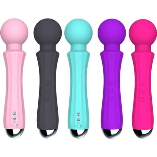 5 Colors Powerful Magic Wand AV Vibrator Sex Toys For Woman Clitoris Stimulator Toys For Adults G Spot Vibrating Dildo For Woman
