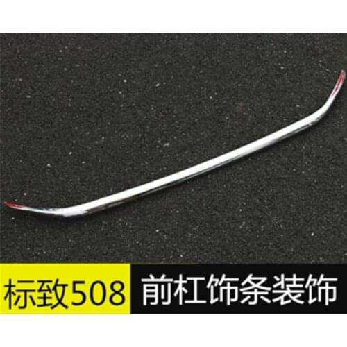 Car accessories ABS Chrome Front Grille Around Trim Racing Grills Trim for 2011-2014 Peugeot 508 Car styling