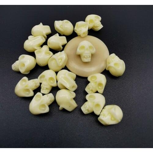 30pcs Natural Shell Bead 10*14mm Skull Punk Rock Loose Beads for Charms Jewelry Making DIY Necklace Earrings Hairpin Accessories