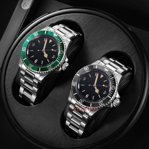 40mm Automatic Mechanical Mens Watch Stainless Steel Case Aluminum Flap Luminous Hands Automatic Date Mens Fashion Watch