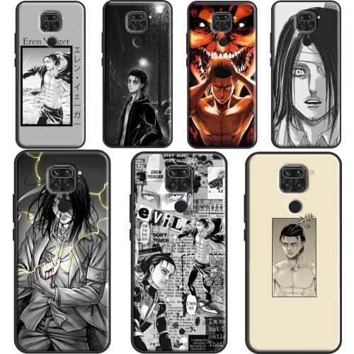 Eren Yeager Attack on Titan Case For Xiaomi Redmi Note 9 Pro 8 7 8T 9S Note 10 Pro Coque For Redmi 9 9A 9C 9T K40 8A