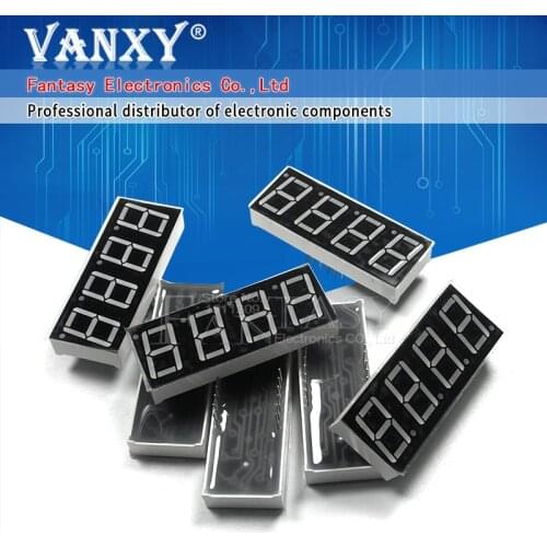 5pcs Digital tube segment common Anode Red 4 Bit digital Tube 0.56 inch 12 needles Red LED Display HS410561K-32