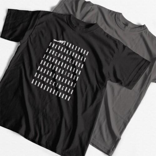 COOLMIND QI0265A 100% cotton summer cool funny men Tshirt casual short sleeve fashion T-shirt for men kintted tshirt tee shirt