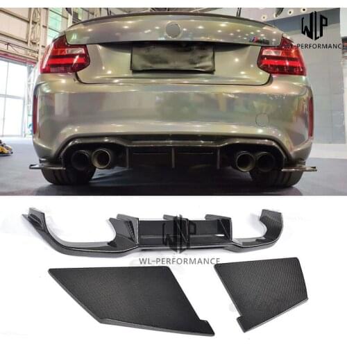 F87 M2 High Quality Carbon Fiber Car body kit Rear Bumper Diffuser Lip For BMW F87 M2C M2 MTC Style Car styling 15-IN