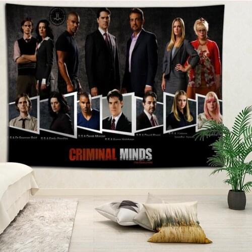Criminal minds Tapestries Hanging cloth background wall covering bedroom renovation bed decoration tapestry custom logo