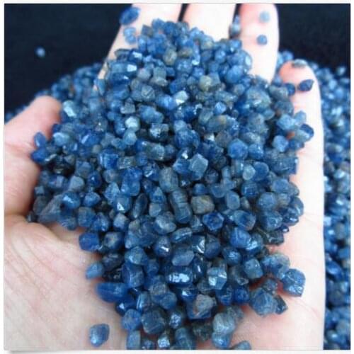100g Natural Blue Sapphire Crystal Bulk Corundum Stone Rough Reiki Specimen