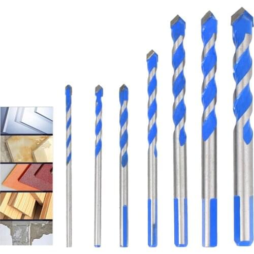 Multifunctional ceramic tile drill bit set iron glass wall tile hole opener drill bit alloy drill bit king triangle drill