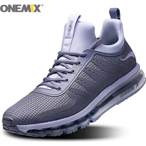 ONEMIX Mens Running Shoes High Top Air Cushion Trail Sport Shoe Outdoor Jogging Tennis Sports Fitness Breathable Man Sneakers