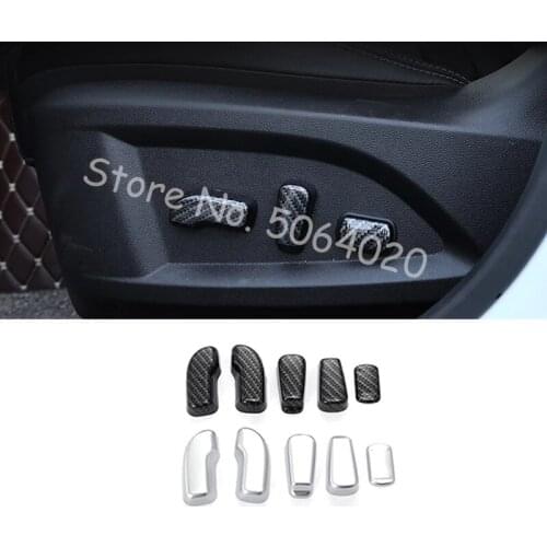 ABS Matte/Carbon fiber Car Seat adjustment Switch Cover Trim Sticker Car styling For Nissan Murano 2015-2019 Car accessories