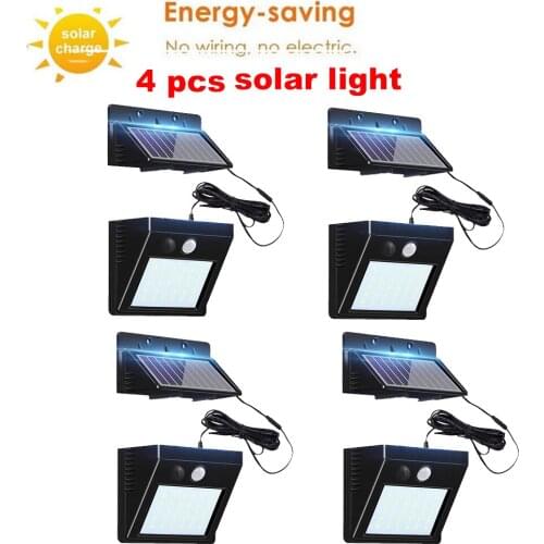 30 LED Motion Sensor Wall Light Waterproof 64/30 LED Wall Light Solar Powered LED PIR Sensor Lamp for Walkway Fence Gardenoption