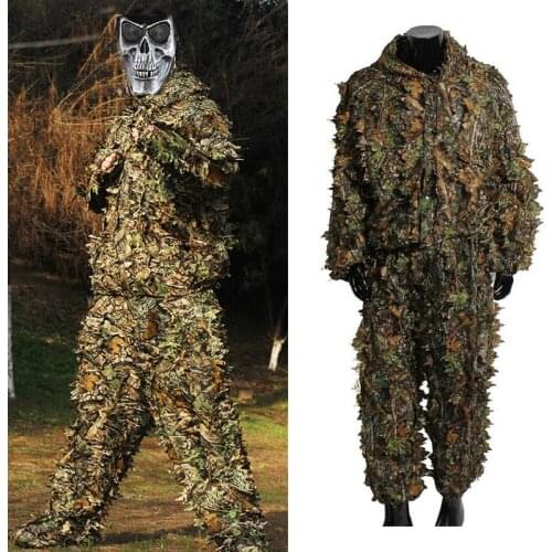 New Hunting Clothes Tactical Suits Ghillie Suit 3D Camo Military Airsoft Sniper Birdwatch Camouflage Clothing Jacket And Pants
