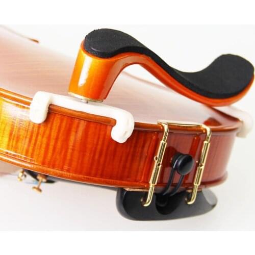 Adjustable Full Size Adjustable Maple Wood Thick Soft Violin Shoulder Rest Padded for 4/4 3/4 1/2 1/4 Fiddle