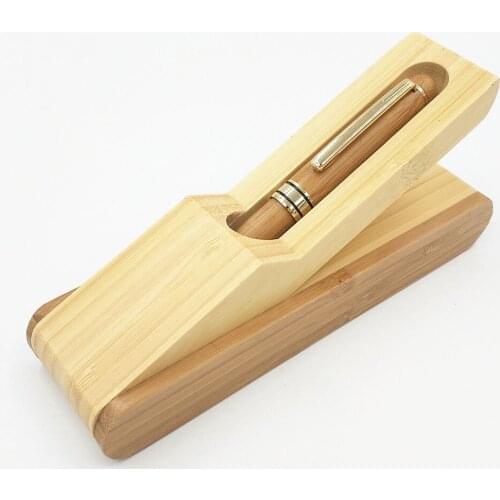 1 set Handmade Carbonized Bamboo pen in Gift Box 0.5mm Iraurita Nib Fountain pen as Creative Gift for bussiness and school