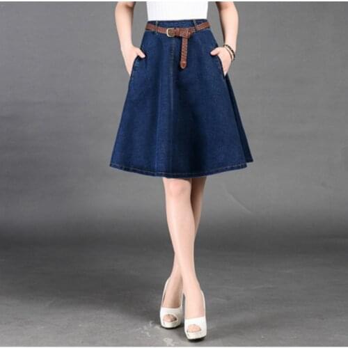 SGOGOOG Denim Skirts For Women
