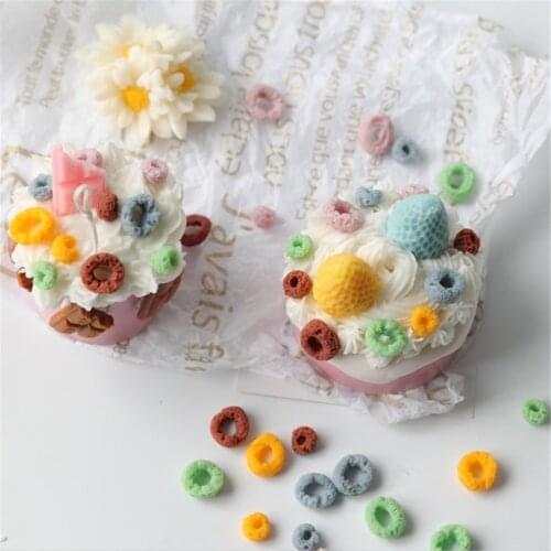 Mini Donuts Shaped Silicone Candle Mold Diy Plaster Craft Mould Handmade Soap Making Chocolate Cookie Tool Home Cake Decoration