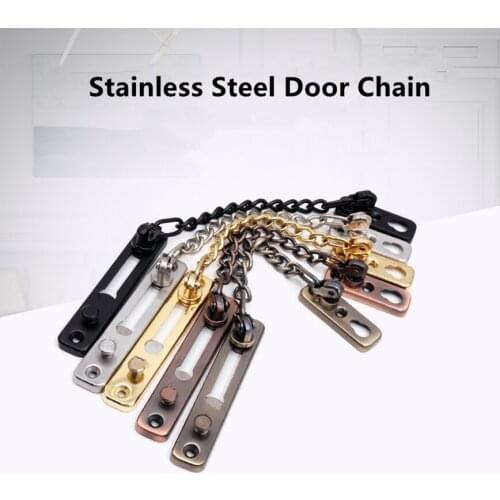 RONGYAO Hotel Hidden Anti-Theft Door Buckle Insurance Door Bolt Door Lock Safety Door Chain Stainless Steel