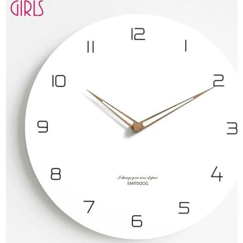 Modern Minimalist Nordic Wall Clock Living Room Home Decoration Fashion Atmosphere Quartz Silent Decor Christmas Gift