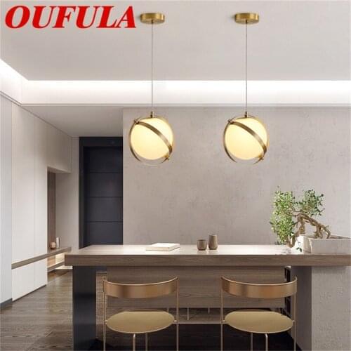 DLMH Modern Pendant Lights Copper Fixture Contemporary Home Creative Decoration Suitable For Dining Room Restaurant