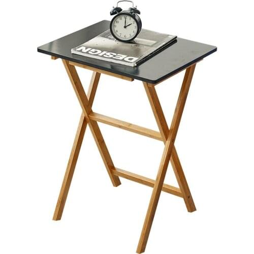 Solid wood home table small folding table learning square table portable square sofa side table simple side table dining table