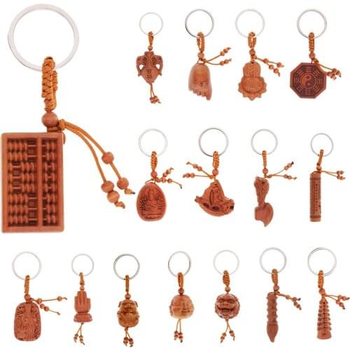 Tibetan Buddhism Amulet Luck Pendants Decorative Key Ring Key Chain Handmade