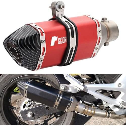 Universal 36 51mm Ak Accessories Motorcycle Exhaust pipe Modified Muffler Pipe for Yamaha R1 R6 R15 FZ1 MT09 MT07 FZ6 XJR1300 R3